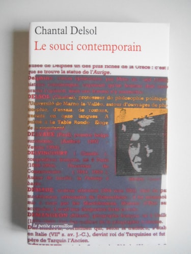 LE SOUCI CONTEMPORAIN, de Chantal Delsol | portada del libro