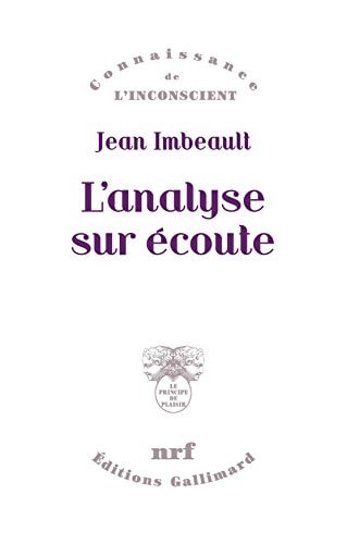 L'ANALYSE SUR ECOUTE, de Jean Imbeault | portada del libro