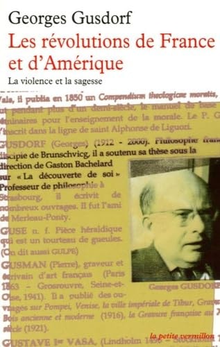 LES REVOLUTIONS DE FRANCE ET D'AMERIQUE, de Georges Gusdorf | portada del libro