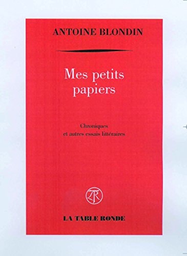 MES PETITS PAPIERS, de Blondin | portada del libro