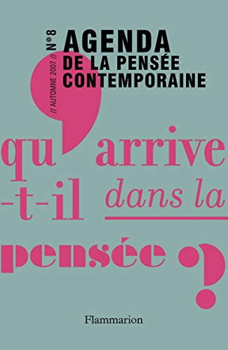 GENDA DE LA PENSEE CONTEMPORAINE N°8, de JULLIEN FRANCOIS | portada del libro