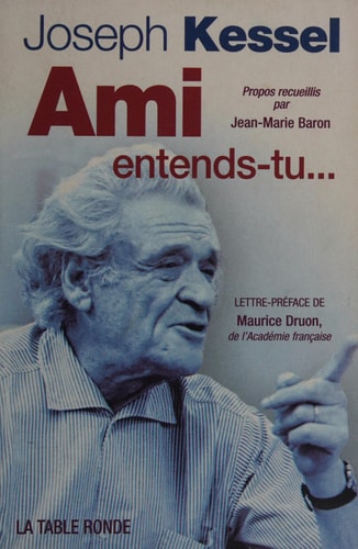 AMI ENTENDS-TU..., de Kessel | portada del libro