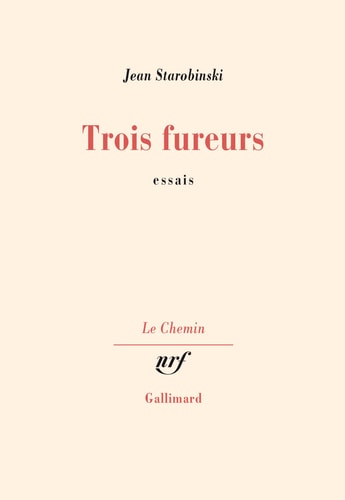 TROIS FUREURS, de Starobinski | portada del libro