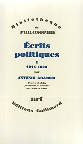 ECRITS POLITIQUES T1, de Antonio Gramsci | portada del libro