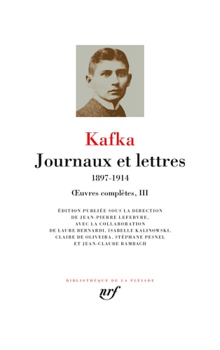 JOURNAUX ET LETTRES 1897-1914, de Franz Kafka | portada del libro