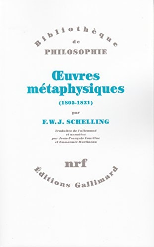 OEUVRES METAPHYSIQUES, de Schelling | portada del libro