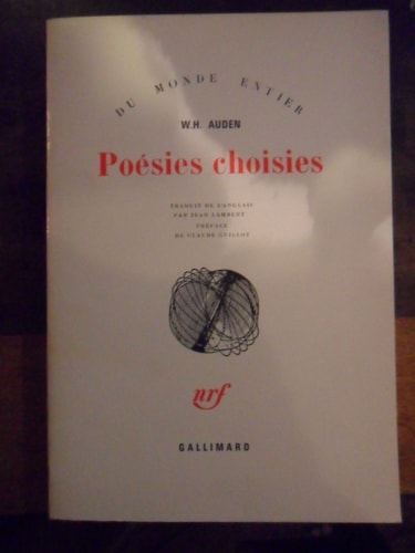 POESIES CHOISIES, de Auden | portada del libro