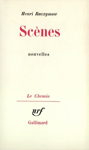 SCENES, de Raczymow | portada del libro