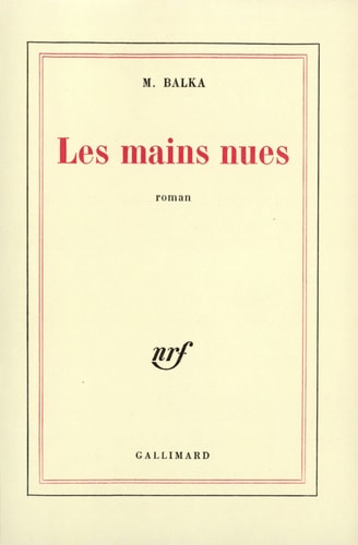 LES MAINS NUES, de Balka | portada del libro