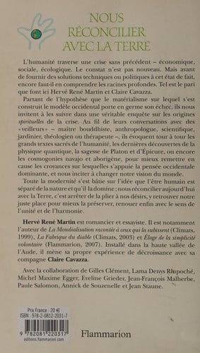OUS RECONCILIER AVEC LA TERRE, de MARTIN#CAVAZZA HERVE-RENE#CLAIRE | portada del libro