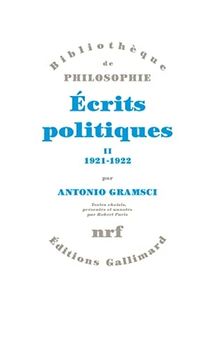 ECRITS POLITIQUES T2 1921-1922, de Antonio Gramsci | portada del libro