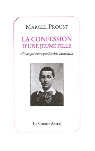 CONFESSION D'UNE JEUNE FILLE, de Proust | portada del libro