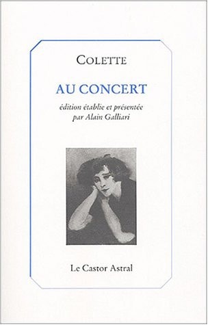 AU CONCERT, de Colette | portada del libro