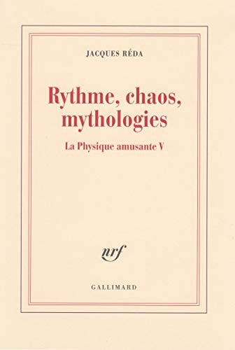 RYTHME CHAOS MYTHOLOGIES, de Jacques Réda | portada del libro