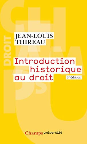 NTRODUCTION HISTORIQUE AU DRO, de THIREAU JEAN-LOUIS | portada del libro