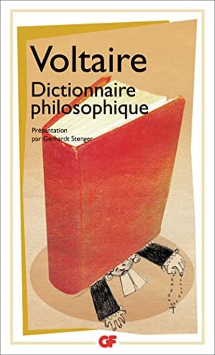 ICTIONNAIRE PHILOSOPHIQUE, de VOLTAIRE | portada del libro