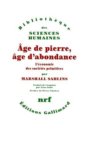 AGE DE PIERRE AGE D'ABONDANCE, de Marshall David Sahlins | portada del libro