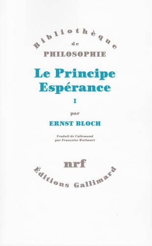 LE PRINCIPE ESPERANCE T1 PREMIERE DEUXIEME ET TROISIEME PART, de Ernst Bloch | portada del libro