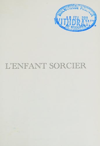 'ENFANT SORCIER, de SURGET ALAIN | portada del libro