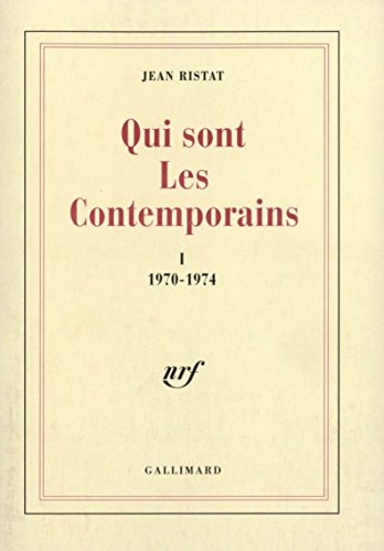 QUI SONT LES CONTEMPORAINS T1, de Ristat | portada del libro