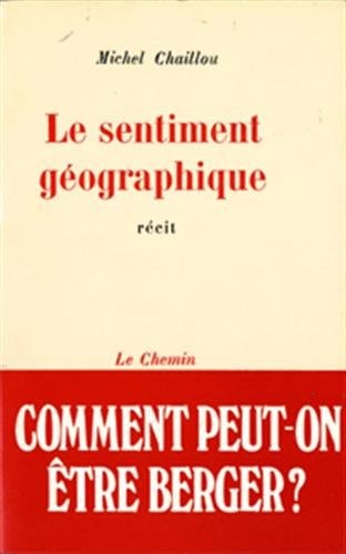 LE SENTIMENT GEOGRAPHIQUE, de Chaillou | portada del libro
