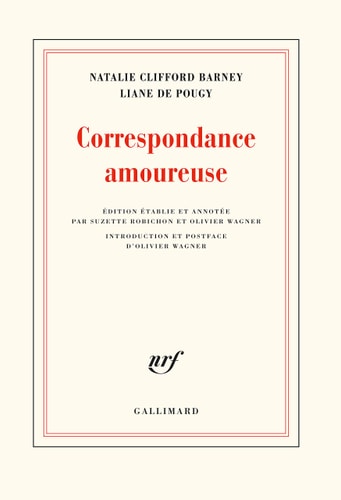 CORRESPONDANCE AMOUREUSE, de NATALIE BARNEY | portada del libro