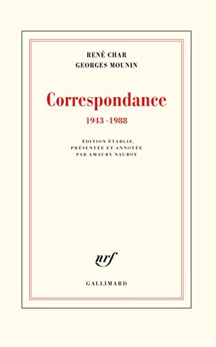 CORRESPONDANCE 1943-1988, de Amaury Nauroy | portada del libro