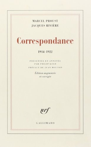 CORRESPONDANCE, de Patrick Rivière | portada del libro