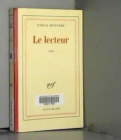 LE LECTEUR, de Quignard | portada del libro