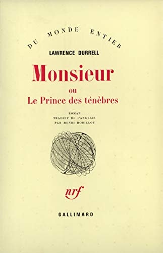MONSIEUR OU LE PRINCE DES TENEBRES, de Durrell | portada del libro
