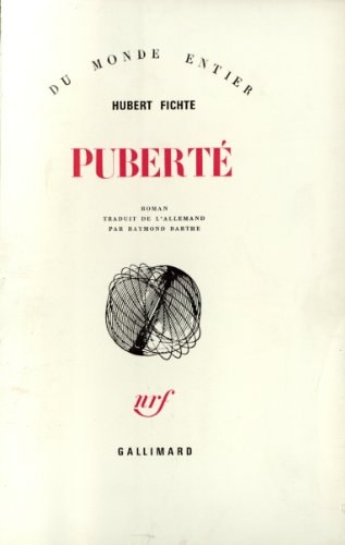 PUBERTE, de Hubert Fichte | portada del libro