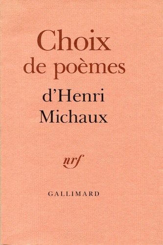 CHOIX DE POEMES, de Henri Michaux | portada del libro