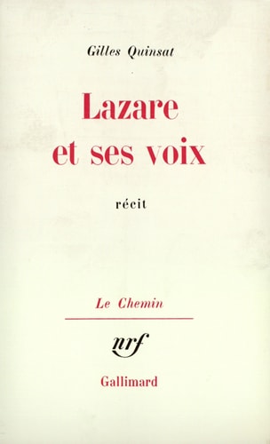 LAZARE ET SES VOIX, de Quinsat | portada del libro
