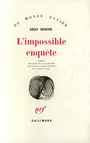 IMPOSSIBLE ENQUETE, de Adolf Muschg | portada del libro