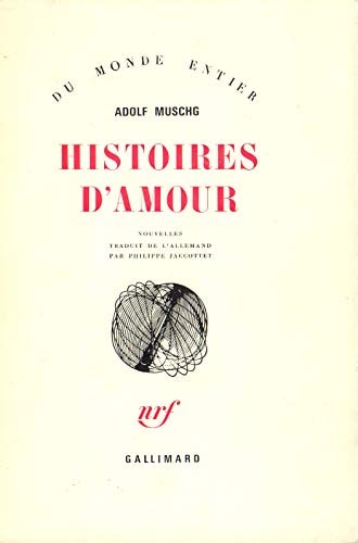 HISTOIRES D'AMOUR, de Adolf Muschg | portada del libro