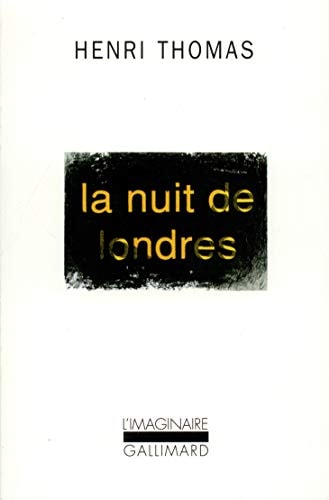 LA NUIT DE LONDRES, de Thomas | portada del libro