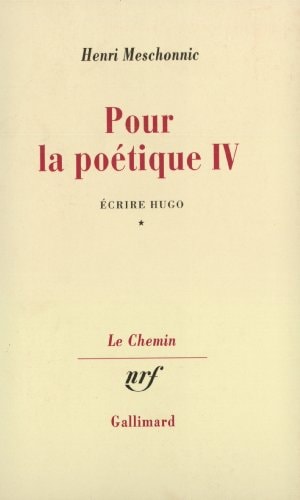 POUR LA POETIQUE T4-1, de Meschonnic | portada del libro