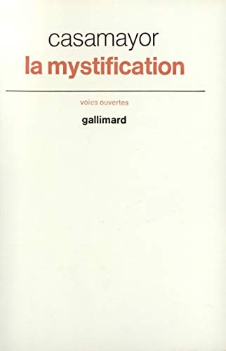 LA MYSTIFICATION, de Casamayor | portada del libro