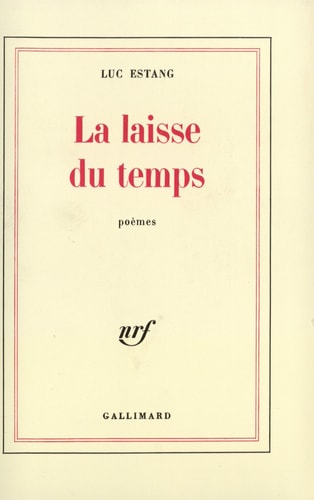 LAISSE DU TEMPS, de Luc Estang | portada del libro