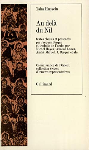 AU-DELA DU NIL, de Taha Hussein | portada del libro