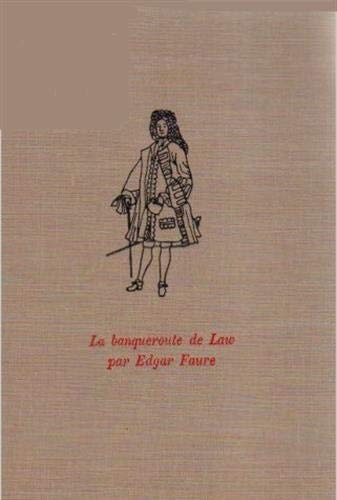 LA BANQUEROUTE DE LAW, de Faure | portada del libro