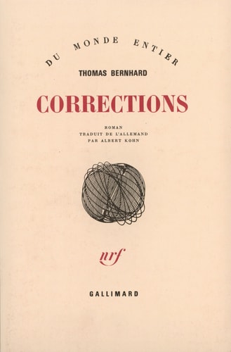 CORRECTIONS, de Thomas Bernhard | portada del libro