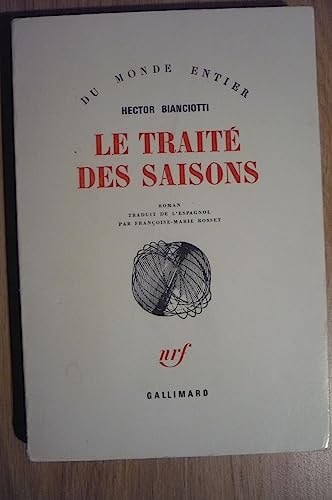 LE TRAITE DES SAISONS, de Bianciotti | portada del libro