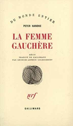 LA FEMME GAUCHERE, de Peter Handke | portada del libro