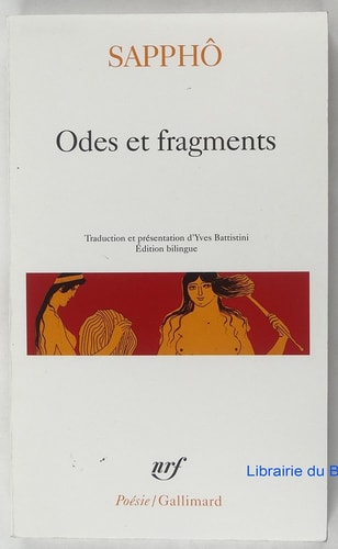 ODES ET FRAGMENTS, de Sappho | portada del libro