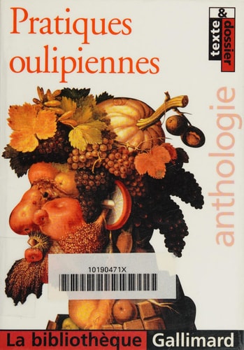 PRATIQUES OULIPIENNES, de Dominique Moncond'huy | portada del libro