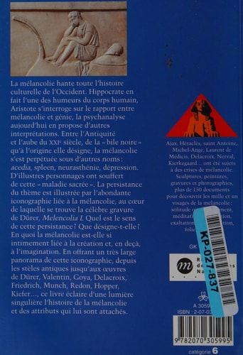 MELANCOLIE, de Prigent | portada del libro