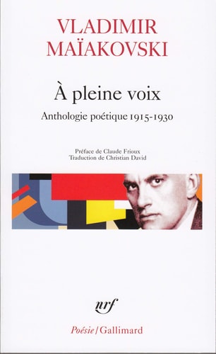 A PLEINE VOIX, de Vladimir Mayakovsky | portada del libro