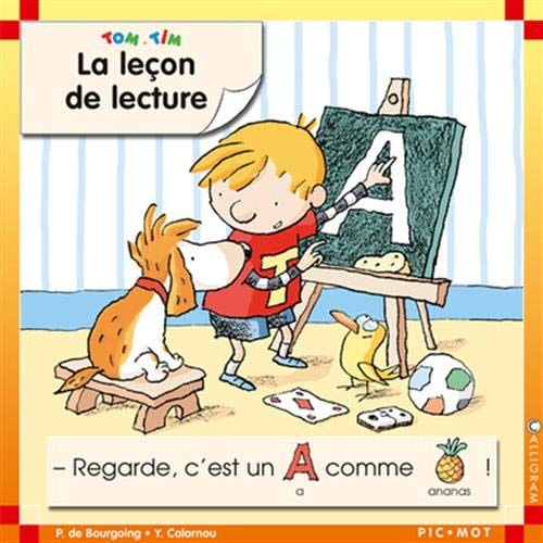 TOM ET TIM LA LECON DE LECTURE, de Pascale de Bourgoing | portada del libro