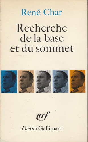 RECHERCHE DE LA BASE ET DU SOMMET, de Char | portada del libro